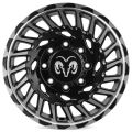 Skill Wheels SV093 8,5x17 8x165,1 ET25 121,3 чёрный матовый + полированные спицы